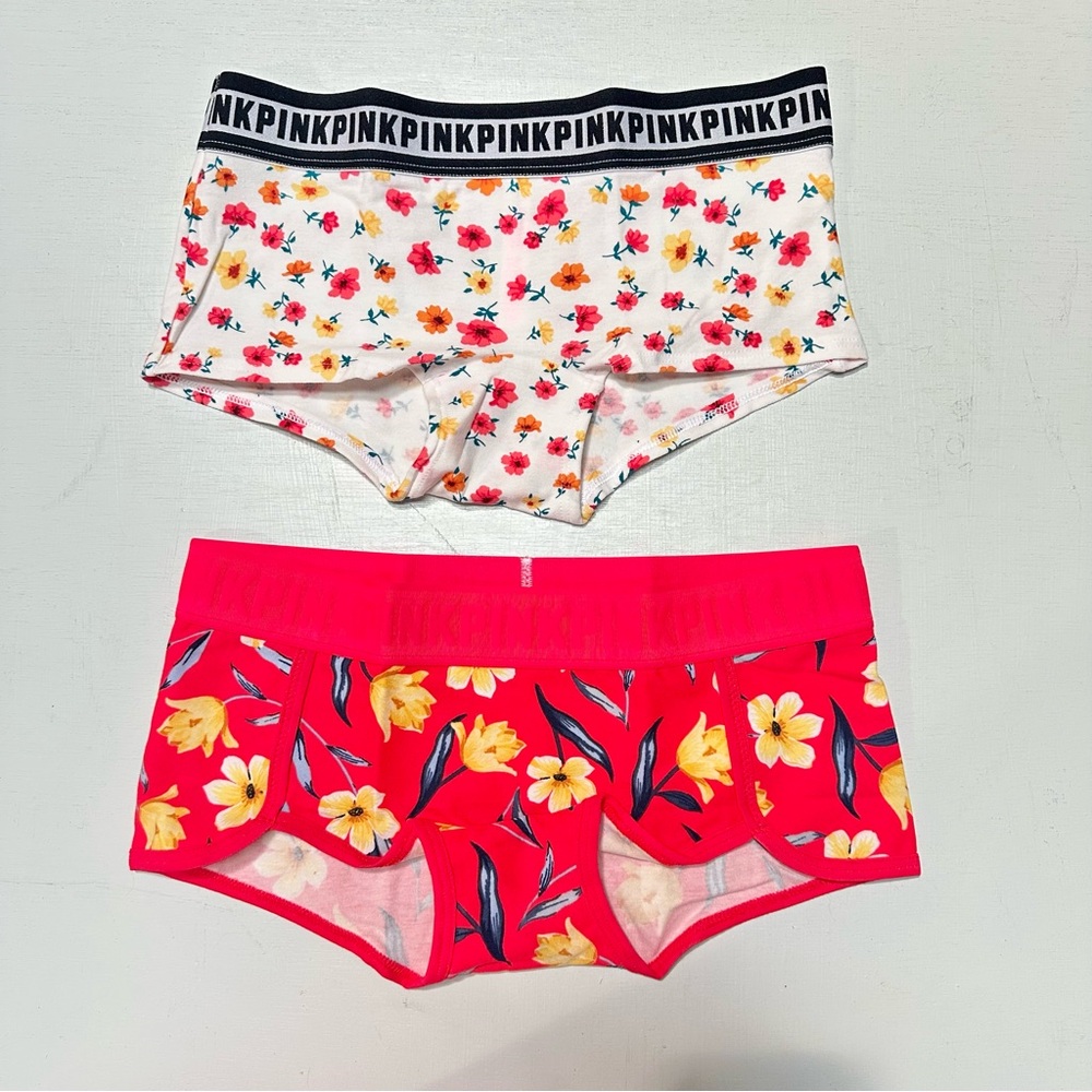 💐NEW!💐 PINK Victoria’s Secret 2-Piece Boyshorts Bundle